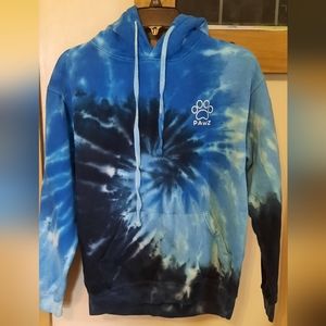 LIKE NEW! PAWZ Small Tie Dye Hoodie